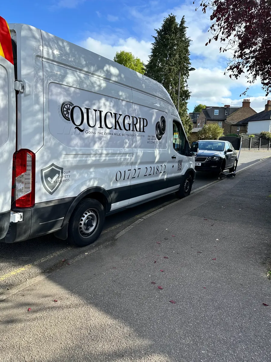 Rohit's photo of the QuickGrip van at his job
